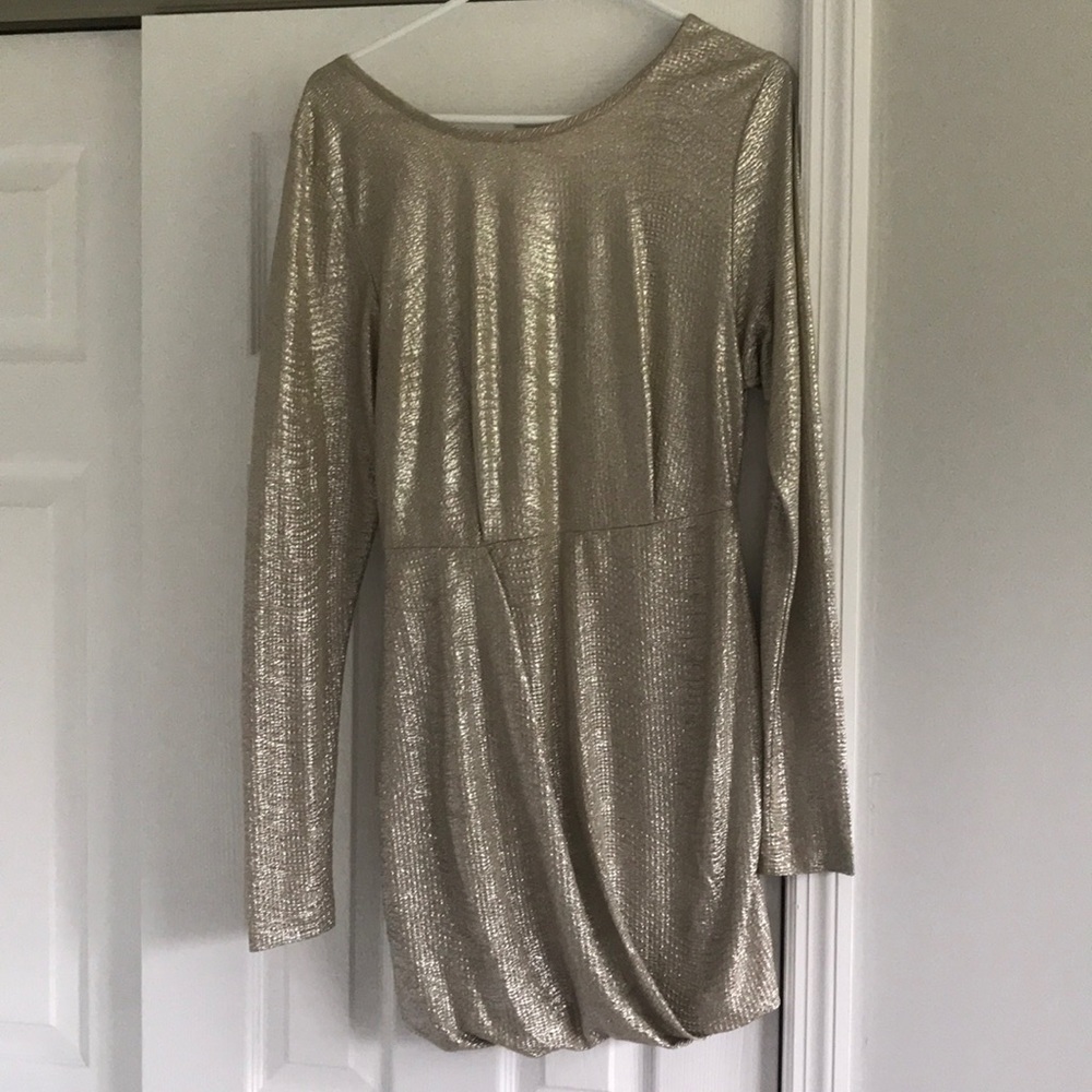 Gold BCBG Dress